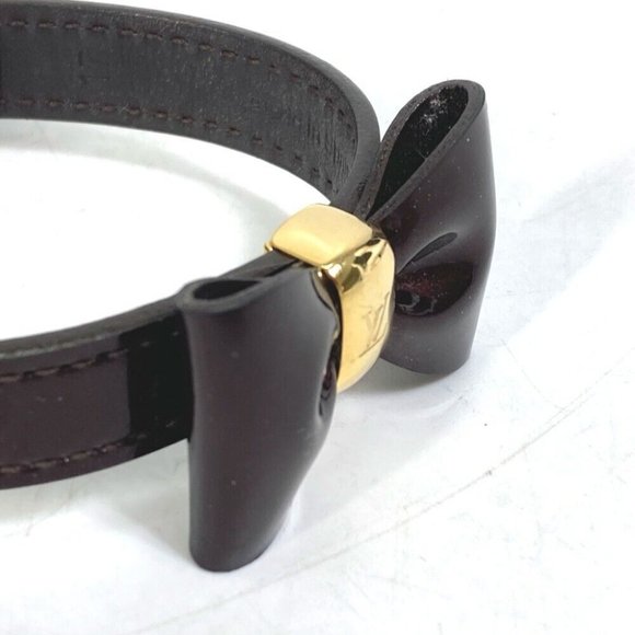 LOUIS VUITTON M6617F MonogramVernis Favorite ribbon accessories Bracelet purple - Picture 13 of 13